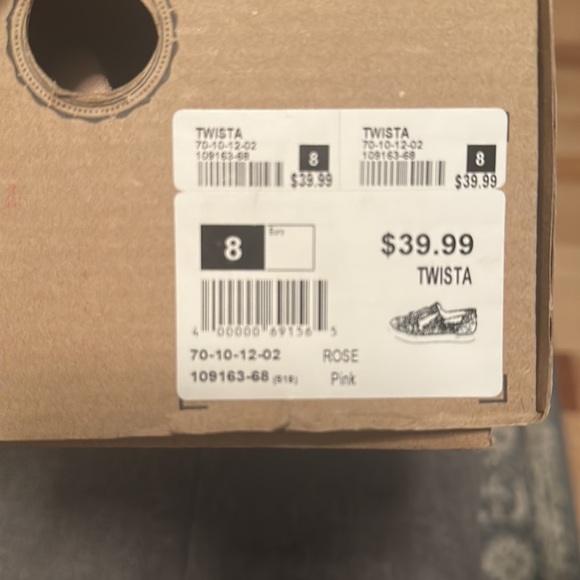 New in box! Chelsee Girl Twista platform slip on shoe pink size 8 - Picture 3 of 8